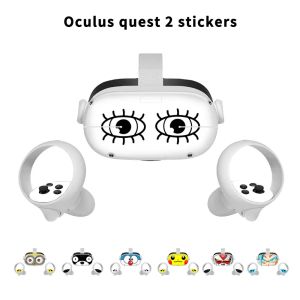 Brilstickers huid voor oculus quest 2 sticker schattige huid VR -controllers PVC wrap dekbedd deksel VR -controller headset oculus quest 2 accessoires