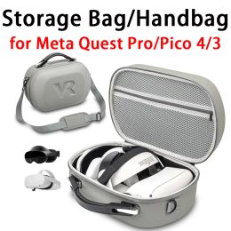 Bolsa de almacenamiento de gafas para Meta Quest Pro/Quest 2/PS5 VR2/VR Auriculares Bolsa de seguridad de protección Portable Caja de transporte dura para Pico 4 Accesorio