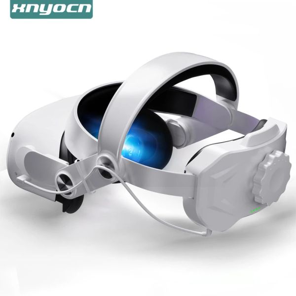 Sangle de lunettes avec batterie de 5200mAh pour Oculus Quest 2 VR Headset Halo Strap Battery Pack C2 CASE CASE F2 FAN POUR LESS2 ACCESSOIR
