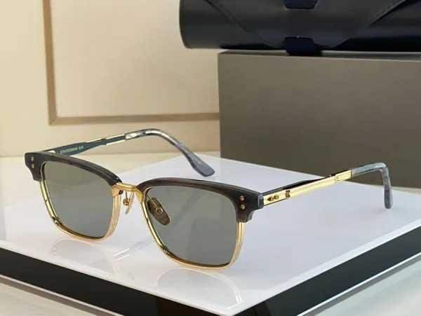 gafas Gafas de sol marco Cabeza para mujer Luxury Men de alta calidad Gafas de sol de metal cortada de alto grado Mach seis grandes gafas ovales de gran tamaño