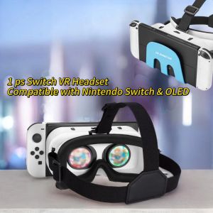 Switch Switch VR Headset compatible avec Nintendo Switch OLED, mis à niveau avec des objectifs HD réglables, Kit VR Switch, Switch 3D Goggles