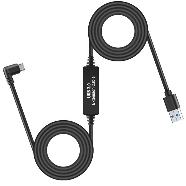 Glasias Accesorios VR Cable de carga de línea de datos de 5 m para Oculus Quest 2 Auriculares VR VR USB 3.0 Tipo C Transferencia de datos Cable USBA Typec