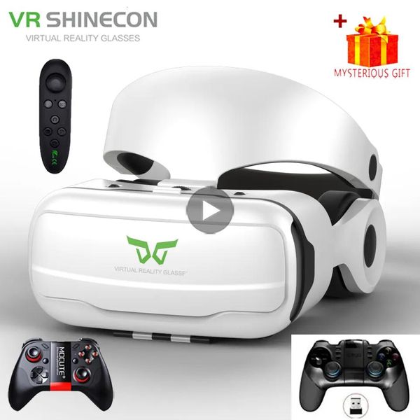 Gafas VR Gafas Shinecon VR Gafas Auriculares Dispositivo de realidad virtual 3D Casco Viar Lentes de gafas para teléfono inteligente Teléfono celular inteligente Realida