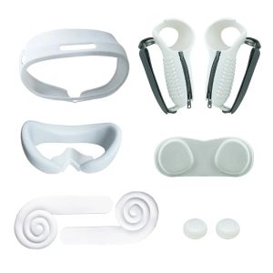 Glazen VR Beschermende afdekking Set voor Pico 4 VR -headset Shells Face Cover Lichtgewicht Sillicone VR Ear Muff Rocker Protect Cover
