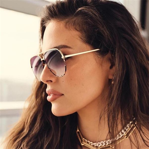 Gafas Gafas de sol de moda en celebridades australianas Estilo piloto Sol para femenino Sexy Eyewear316o