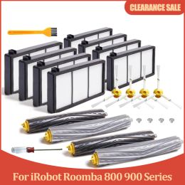 Glassnijder Cepillo Lateral + Filtro Hepa + Cepillo Rodillo para Irobot Roomba 800 860 870 880 890 900 960 980 Piezas de Robot aspirador Accesorios