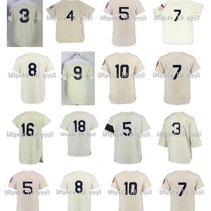 Glavintage honkbaljersey Babe Ruth Mantle Joe Dimaggio Lou Gehrig 8 Yogi Berra 16 Whitey Ford Thurman Munson Don Larsen Phil Rizzuto Retro