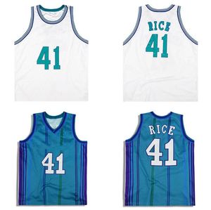 Glen Rice Designer Custom Basketball Jersey S-6XL Mitchell Ness jersey 1996-97 Mesh Hardwoods Classics retro groen blauw Heren Dames Jeugd jerseys 41