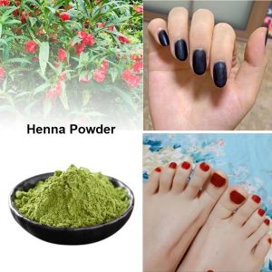 Paillette 2 x Henné Nail Dye Pousine Naturel Plant Henné Rouge profond noir Couleur brun de clou Shine Pouiche Nail Art Naturel Couleurs 60g