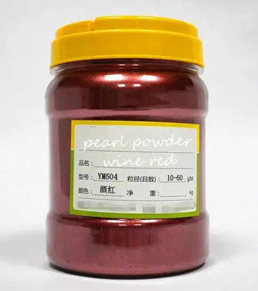 Paillettes 500g vin gratuit couleur rouge poudre de mica minéral naturel bricolage pour savon colorant savon Colorant maquillage fard à paupières savon poudre, vernis à ongles bricolage