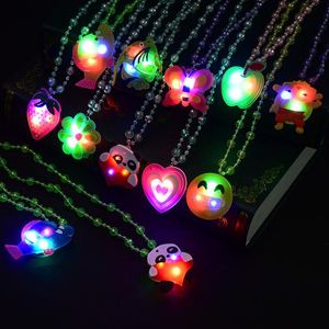 Glitter flash acryl decoratie ketting led lamp nieuwigheid nachtmarkt hete creatieve kinderspeelgoed lichtgevend licht op speelgoed gloed