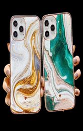 Capas de telefone com textura de mármore gradiente glitter para iPhone 14 13 11 12 11Pro Max XR XS Max X 7 8 Plus 11Pro 12 à prova de choque traseira 6833451