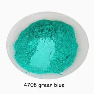 Paillette Livraison gratuite saine poudre de mica bleu vert naturel, cru de maquillage à paupières, savon bricolage, pigment de peinture, rouge à lèvres