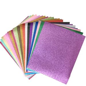 Glitter warmteoverdracht vinyl voor t-shirt 12x10inch ijzer op vinyl stoffen 20 geassorteerde kleuren HTV vinyl hot stamping film DIY papier