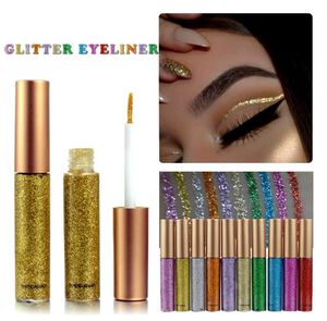 Eyeliner liquide à paillettes, maquillage brillant, Portable, crayon pour les yeux, longue durée, séchage rapide, cosmétique de beauté brillant