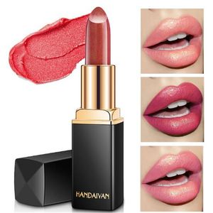 Glitter metalen lippenstift 9 kleuren bling Diamond glitter glans lipsticks met temperatuurveranderende waterdichte lipgloss