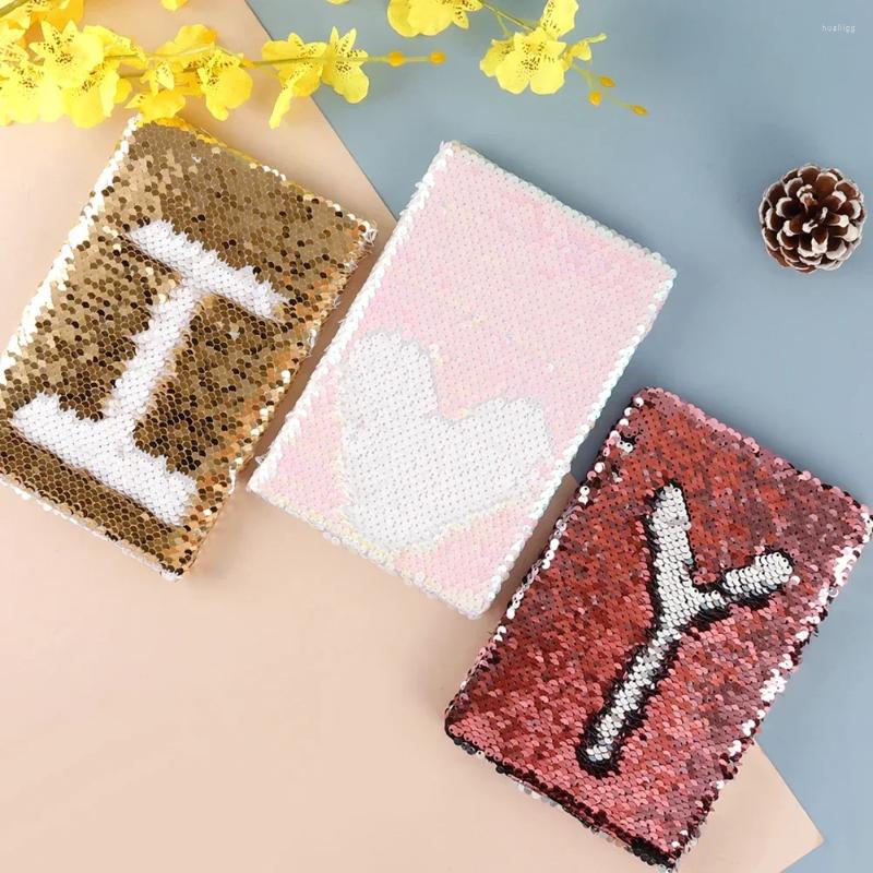 Glitter Notebook Pu Leather Week Planner Agenda Notepad Writing Diary Book For Students Office School Supplies