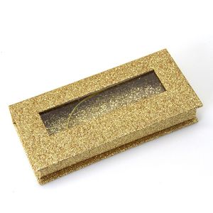 Glitter Paper Wimper Doos Vierkant Valse Wimper Verpakking Doos 3D Mink Eyelashes Boxes Faux Magnetic Case Washes Lege GGA3456-2