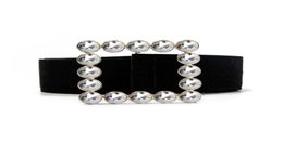 Rhinestone Strass Belt Dreigner Luxury Black Big Big Big larges pour femmes Robe de taille Girls Femme CEinture Fashion Y2008078210266