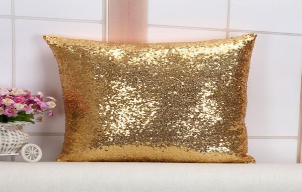 Glitter sequin taie d'oreiller paillettes sirène housse de coussin oreiller magique jeter taie d'oreiller maison décorative voiture canapé taie d'oreiller 4429504