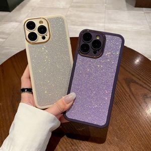 Glitter Star Sequins Bling Fashion Coque Designers Case voor iPhone 15 14 13 12 11 Pro Max 15Pro 15Plus 14Pro 14Promax 13Promax Luxe Mobile Back Cover