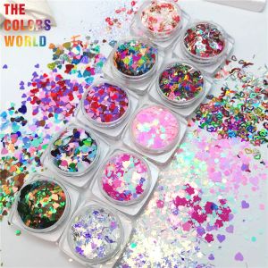 Paillettes TCT063 Mélange de la Saint-Valentin Coeur Cœur Nail Art Decoration Cosmetics Makeup Facepaint Art Art paillette Décoration du salon de manchage