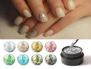 Glitter UV-gel nagellak Semi-permanente hybride vernissen Diamant glanzend Losweken Nagelgellak UV-toplaag voor manicure8101357