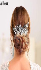 Coiffure de mariée scintillante peignes à cheveux coiffes argent strass mariée coiffure fête bal accessoires de cheveux bijoux de mariage Fa9434806