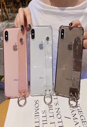 Glinsterende pailletten polsbandje flexibele siliconen TPU hoesjes voor iPhone 11 pro max x xr xs max 6 7 8 plus3684734