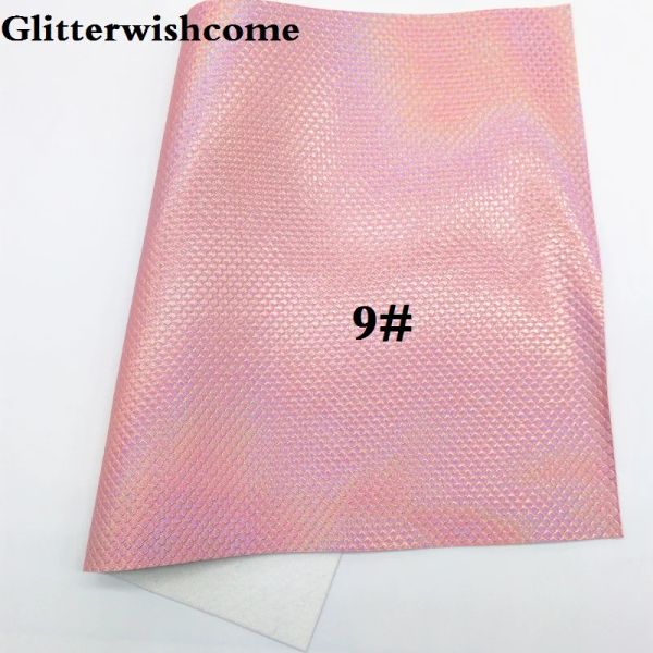 Glitterwishcome 21x29cm de vinilo de tamaño A4 para lazos de pescado en relieve Vinyl
