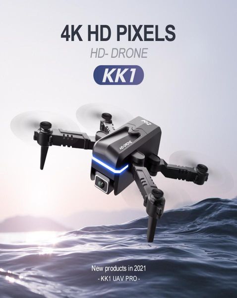 Drone mondial 4K Double caméra HD Mini véhicule avec Wifi Fpv pliable hélicoptère professionnel Selfie Drones jouets pour batterie enfant KK4094840