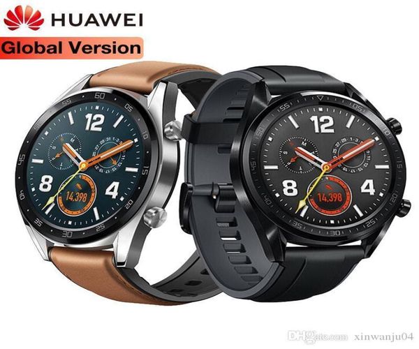 Global HUAWEI Watch GT Reloj inteligente resistente al agua Rastreador de ritmo cardíaco durante el sueño Soporte GPS Hombre Rastreador deportivo Reloj inteligente para Android IOS9273422