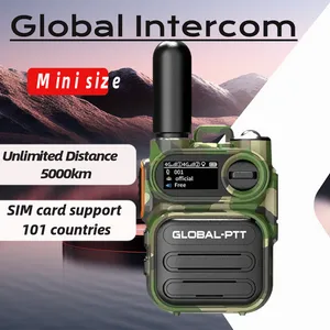 Wereldwijd openbaar netwerk 4G walkietalkie Handheld tweeweg mini-walkietalkie met zaklamp onbeperkte afstand van 5000 km