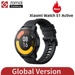 Versión global de relojes inteligentes Vistió S1 Active 143 "AMOLED Pantalla Bluetooth llamadas telefónicas GPS Mi Smartwatch Blood Oxygen 12 días Batería 230909 Reloj