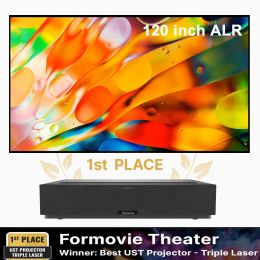 Global Version Formovie Theatre 4K Laser Projector 2800 lumen met 120 inch fScreen Fresnel Fixed Frame CLR -scherm voor UST Laser Projector