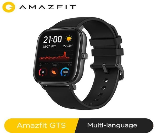 Version globale Nouveau Amazfit GTS Smart Watch 5ATM STAPHOPHOP NABING 14DAYS Battery Music Control pour Xiaomi iOS Phone4401178