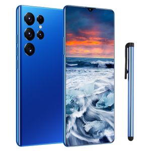 Globale versie Smartphone 7,2 inch mobiele telefoon Dual Sim Cell 16GB 1T Andriod Smart 10 Core 6800mAh 32MP HD Cream 4G Face ID Unlock