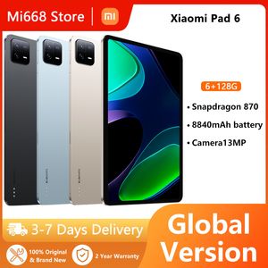 Global Version Xiaomi Mi Pad 6 Tablet Snapdragon 870 11 inch 144Hz 2.8K Display 4 Stereo Speakers 8840mAh 33W Fast Charger