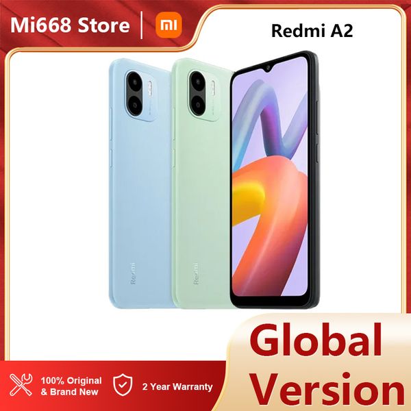 Versión global Xiaomi Redmi A2 Smartphone 32GB MediaTek Helio G36 6.52 8MP Camera 5000MAH 10W CARGA Mobile Phones