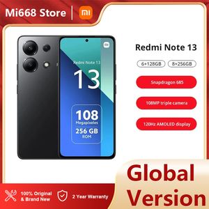 Versión global Xiaomi Redmi Nota 13 4G Smartphone 6.67 Pantalla AMOLED 120Hz Cámara trasera Triple 108MP Procesador Main Qualcomm Snapdragon 685 OCTA Core Fast Charge 33W