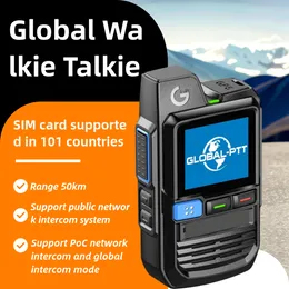 Walkie-talkie global 4G red pública mini walkie-talkie de flota Walkie-talkie exterior bidireccional profesional civil comercial en el extranjero 5000 km