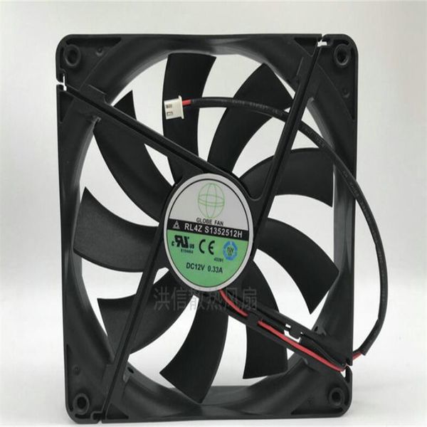 GLOBE FAN RL4Z S1352512H 12V 0.33A 13.5cm ventilador de enfriamiento de energía del chasis