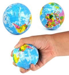 Balles de stress Squeeze Globe24 PCS 3quot Earth Ball Stress Relief Toys Therapeutic Educational Balls Bulk2691052