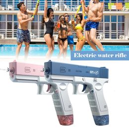 Glock Electric Water Gun Automatic Burst Summer Beach Water spatten Vakantie Water Fight Toy 240416
