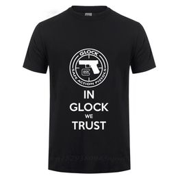 Glock Pistool USA T-shirt Mannen Streetwear Casual Korte Mouw Ronde hals Katoenen T-shirt Zomer Tops Tee Camisetas Hombre 210706