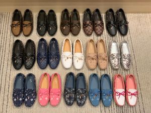 Gloria Loafer Platte Designer Schoenen Major Driver Estate Loafer Sandaal Vrouwen Arizona Hockenheim Loafer Reliëf Luxe Lederen Jurk Mules Derby Mode Schoen