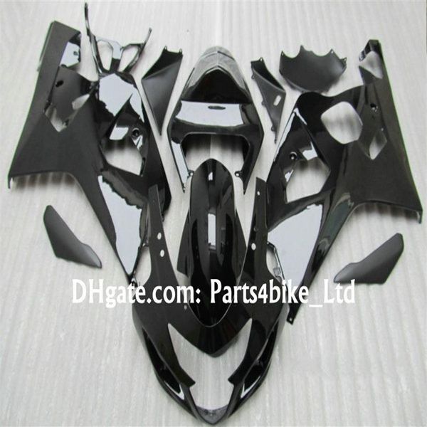 negro brillante personalizado para 2004 2005 SUZUKI GSXR 600 750 K4 GSXR600 GSXR750 04 05 gsx r600 kit de carenado 219N