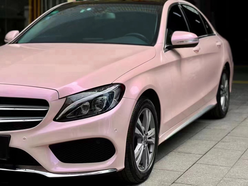 Super Candy Glossy Dream Rouge Pink Vinyl Wrap Pellicola adesiva Sticker Gloss Car Wrapping Foil Roll Air Channel Release Bubble