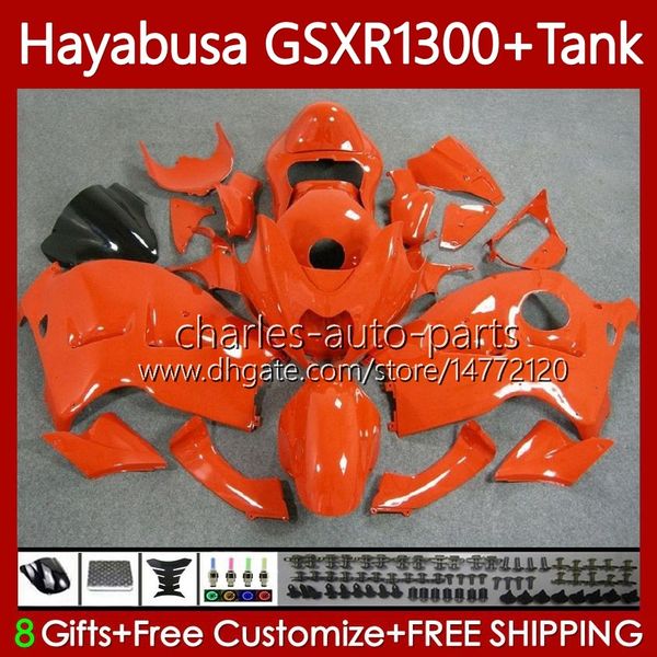 Fairiments d'orange gloss pour Suzuki Hayabusa GSXR-1300 GSXR 1300 CC GSXR1300 96 97 98 99 00 01 74NO.105 GSX-R1300 1300CC 2002 2004 2005 2006 2007 GSX R1300 96-07