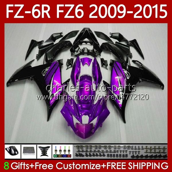 MOTO violet brillant Corps Pour YAMAHA FZ6 FZ 6 R N 600 6R 6N FZ-6N 09-15 Carrosserie 103No.16 FZ600 FZ6R FZ-6R 09 10 11 12 13 14 15 FZ6N 2009 2010 2011 2012 2013 2014 201 5 carénages d'origine